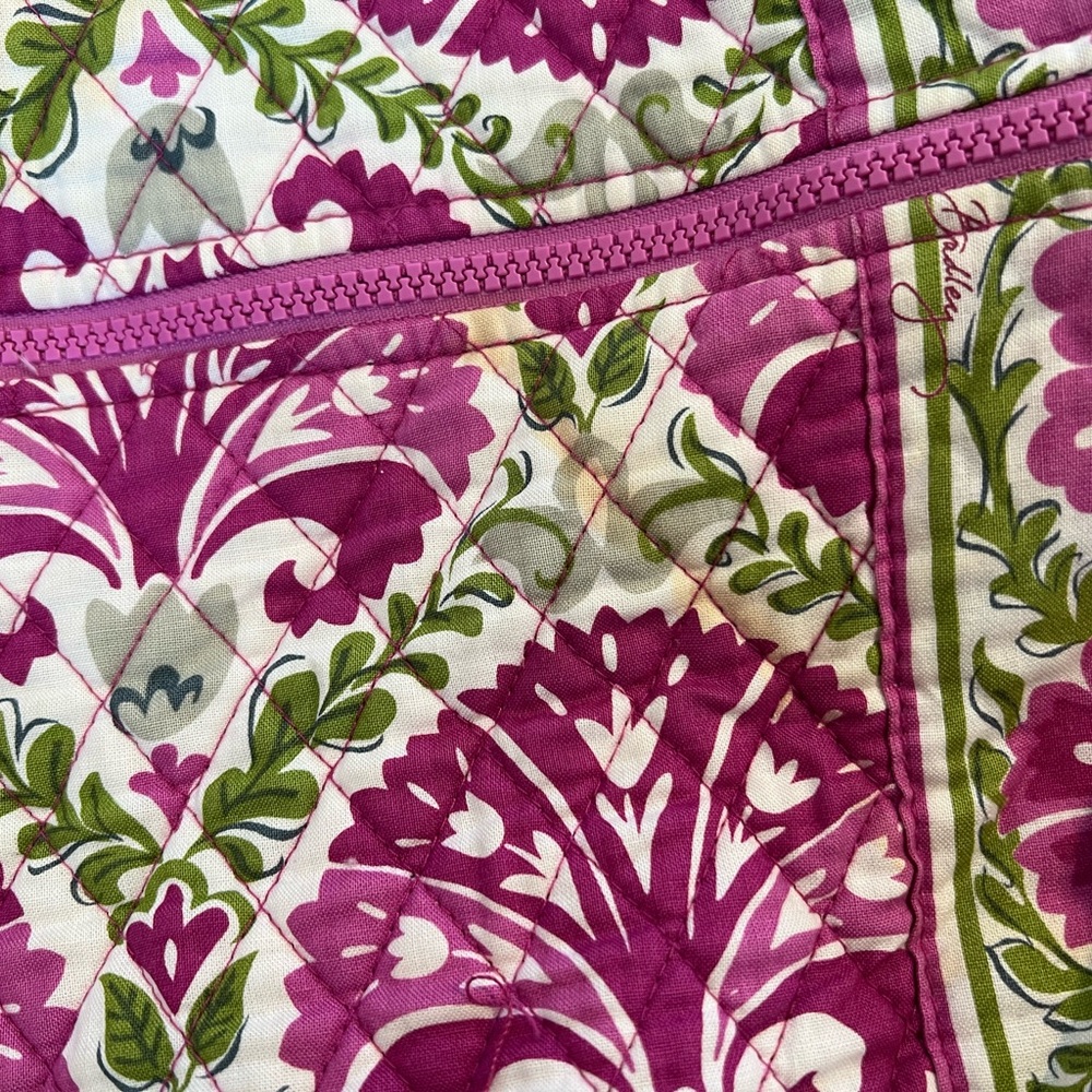 Vera Bradley Pink and Green Floral Bag - Picture 8 of 16